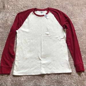 Old Navy Red & White Thermal NWT